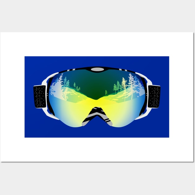 Ski goggles Wall Art by lents